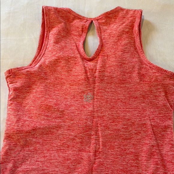 Tuff Athletics Tank Top Orange Fitted Cut Out Bralet Women's - Picture 9 of 13